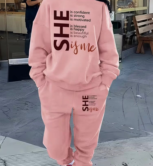 She is me sweat suit